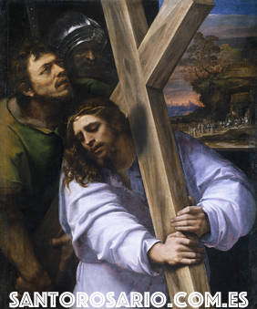 Cuarto Misterio Doloroso: Jesús con la Cruz a cuestas camino del Calvario